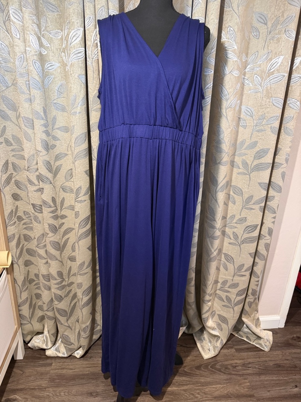 Amazon Royal Blue Sleeveless Jumpsuit